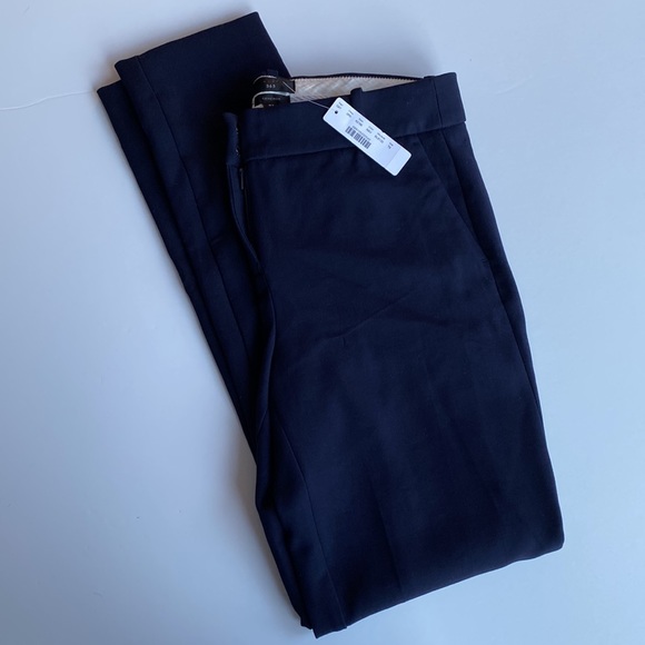 J. Crew Cameron Navy Pants 8 Tall - Picture 4 of 6